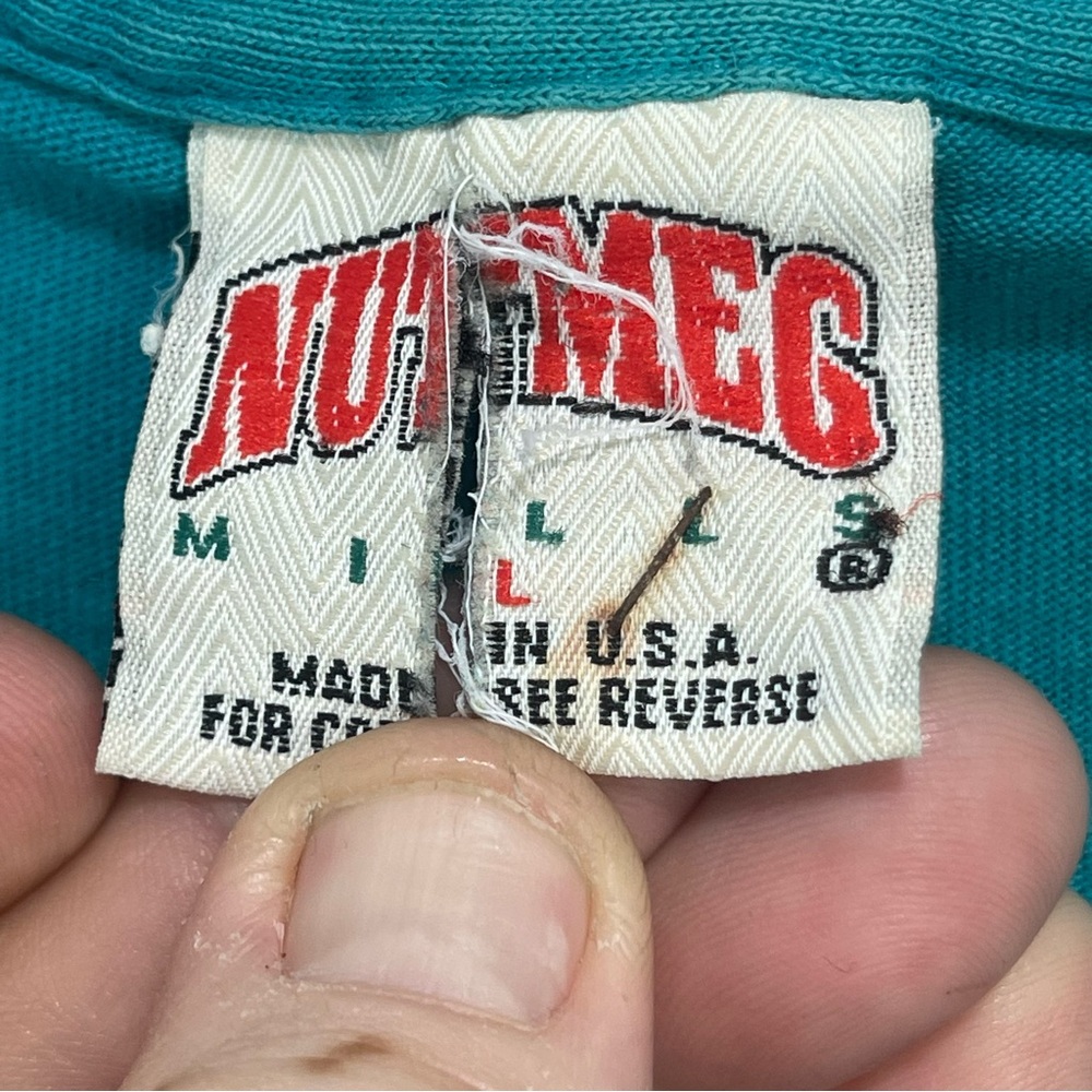Vintage 1994  Nutmeg Miami Dolphins NFL T-shirt Size Large - Picture 12 of 12